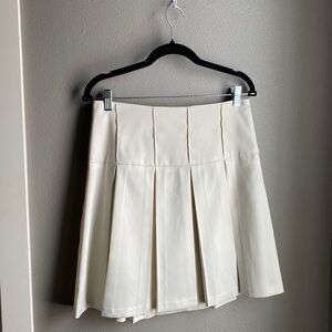 Vintage Cream Mini Skirt